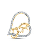 Eternal Love Diamond Heart Pendant for Mom product  Top View from Splendid Jewellery