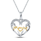 Heartfelt Love Diamond Pendant  Top View from Splendid Jewellery