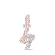 Load image into Gallery viewer, Romantic Rose Gold Diamond Heart Cuff Pendant - Alternate view 1 from Splendid Jewellery