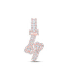 Romantic Rose Gold Diamond Heart Cuff Pendant - Alternate view 1 from Splendid Jewellery