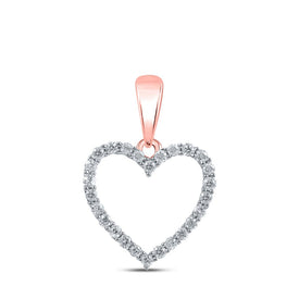 Enchanting Rose Gold Diamond Heart Pendant: A Symbol of Eternal Love - Alternate view 1 from Splendid Jewellery