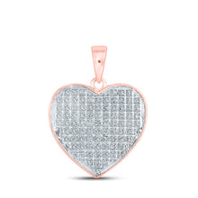 Load image into Gallery viewer, Romantic Rose Gold Diamond Love Pendant - Alternate view 1 from Splendid Jewellery