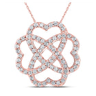Enchanting Rose Gold Diamond Love Pendant - Alternate view 1 from Splendid Jewellery