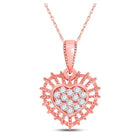 Enchanting Diamond Heart & Love Symbol Pendant - Alternate view 1 from Splendid Jewellery