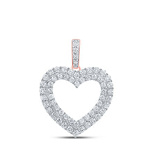 Load image into Gallery viewer, Radiant Love 10kt Rose Gold Diamond Heart Pendant - Alternate view 1 from Splendid Jewellery