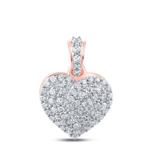 Load image into Gallery viewer, Romantic Rose Gold Diamond Heart Pendant: A Captivating Symbol of Love and Elegance - Alternate view 1 from Splendid Jewellery