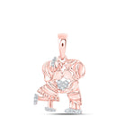 Romantic Rose Gold Diamond Heart Pendant - Symbol of Everlasting Love - Alternate view 1 from Splendid Jewellery