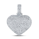 Enchanting Love's Embrace Diamond Pendant Top view from the 10Kt White Gold Womens Round Diamond Charmed Heart Pendant 3 4 Cttwpin283225 collection by Splendid Jewellery