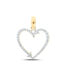 Load image into Gallery viewer, Captivating Heart of Diamonds Pendant product  Top View from Splendid Jewellery