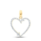 Captivating Heart of Diamonds Pendant product  Top View from Splendid Jewellery