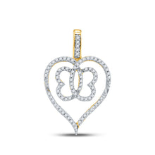 Load image into Gallery viewer, Radiant Love Diamond Butterfly Pendant product  Top View from Splendid Jewellery