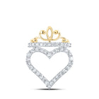 Regal Love Crown Diamond Pendant product  Top View from Splendid Jewellery