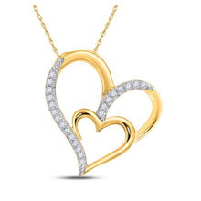 Load image into Gallery viewer, Captivating Love&#39;s Embrace Diamond Pendant product  Top View from Splendid Jewellery