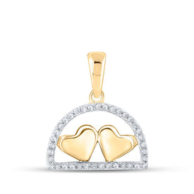 Captivating Love and Diamond Heart Pendant product  Top View from Splendid Jewellery