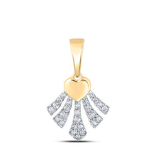 Load image into Gallery viewer, Captivating Love Affair Diamond Pendant product  Top View from Splendid Jewellery