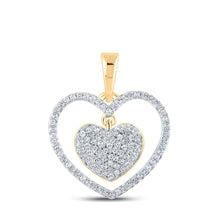 Load image into Gallery viewer, Radiant Love Diamond Pendant product  Top View from Splendid Jewellery