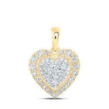 Load image into Gallery viewer, Captivating Heart of Love Diamond Pendant product  Top View from Splendid Jewellery