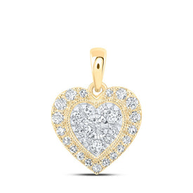 Captivating Heart of Love Diamond Pendant product  Top View from Splendid Jewellery