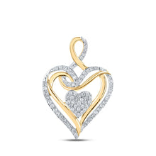 Load image into Gallery viewer, Captivating Love and Diamond Heart Pendant product  Top View from Splendid Jewellery