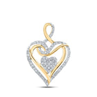Captivating Love and Diamond Heart Pendant product  Top View from Splendid Jewellery