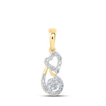 Load image into Gallery viewer, Captivating Love&#39;s Embrace Diamond Pendant product  Top View from Splendid Jewellery