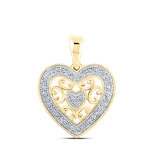 Load image into Gallery viewer, Captivating Love&#39;s Embrace Diamond Pendant product  Top View from Splendid Jewellery