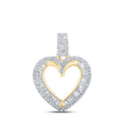 Radiant Love Diamond Heart Pendant product  Top View from Splendid Jewellery