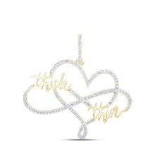 Load image into Gallery viewer, Eternal Love Diamond Heart Pendant product  Top View from Splendid Jewellery