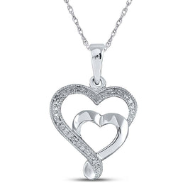 Radiant Love Diamond Heart Pendant  Top View from Splendid Jewellery