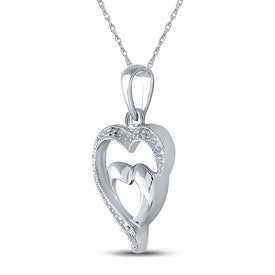 Radiant Love Diamond Heart Pendant  Side View from Splendid Jewellery