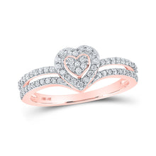 Load image into Gallery viewer, Radiant Love Diamond Heart Ring - Alternate view 1 from Splendid Jewellery