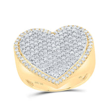 Load image into Gallery viewer, Radiant Love Diamond Heart Ring product  Top View from Splendid Jewellery