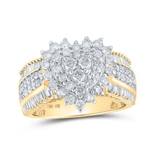 Load image into Gallery viewer, Radiant Love Diamond Heart Ring product  Top View from Splendid Jewellery
