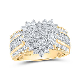 Radiant Love Diamond Heart Ring product  Top View from Splendid Jewellery