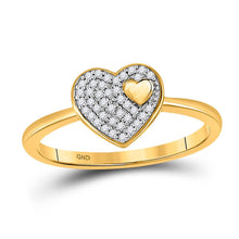 Load image into Gallery viewer, Radiant Love Diamond Heart Ring product  Top View from Splendid Jewellery