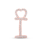 Rose Gold Diamond Initial Heart Pendant: A Personalized Symbol of Love and Elegance - Alternate view 1 from Splendid Jewellery