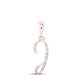 Rose Gold Diamond Initial Necklace: A Personalized Touch of Elegance - Alternate view 1 from Splendid Jewellery