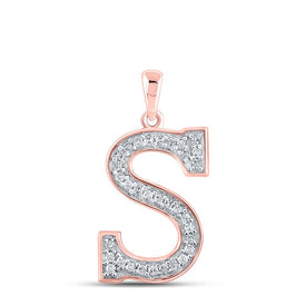 Captivating Rose Gold Diamond Initial Pendant - Personalized Elegance and Brilliance - Alternate view 1 from Splendid Jewellery