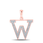 Rose Gold Diamond Initial & Letter Pendant - Personalized Elegance and Glamour - Alternate view 1 from Splendid Jewellery