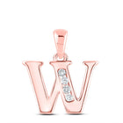 Rose Gold Diamond Initial Pendant: A Personalized Touch of Elegance - Alternate view 1 from Splendid Jewellery