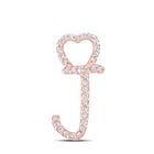 Rose Gold Diamond Initial Pendant - Personalize Your Style with Sparkling Elegance - Alternate view 1 from Splendid Jewellery