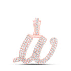 Rose Gold Diamond Initial Pendant - Personalized Elegance at Its Finest - Alternate view 1 from Splendid Jewellery