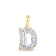 Load image into Gallery viewer, Elegant Diamond Initial Necklace in Two-tone Gold: Personalized Brilliance - Alternate view 1 from Splendid Jewellery