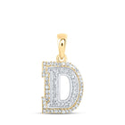 Elegant Diamond Initial Necklace in Two-tone Gold: Personalized Brilliance - Alternate view 1 from Splendid Jewellery