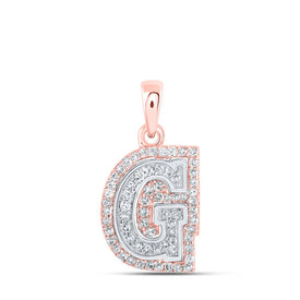 Glamorous Gold Diamond Initial Pendant - Alternate view 1 from Splendid Jewellery