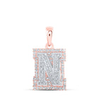 10kt Two-tone Gold Diamond Initial & Letter Pendant - Personalized Elegance by Splendid Jewellery - Alternate view 1 from Splendid Jewellery