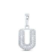 Load image into Gallery viewer, Radiant Love Diamond Initial Pendant - Alternate view 1 from Splendid Jewellery