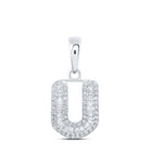 Radiant Love Diamond Initial Pendant - Alternate view 1 from Splendid Jewellery