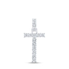 Elegant White Gold Diamond Initial Pendant Top view from the 10Kt White Gold Womens Round Diamond T Initial Letter Pendant 1 12 Cttwpin219197 collection by Splendid Jewellery