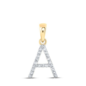 Captivating Gold and Diamond Initial Pendant - Personalized Elegance product  Top View from Splendid Jewellery